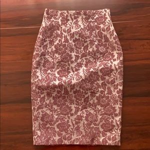 High waisted pencil skirt